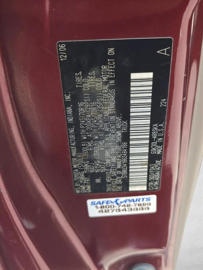 2006 Toyota Tundra 2WD Access Cab V6 Automatic SR5 (Natl)