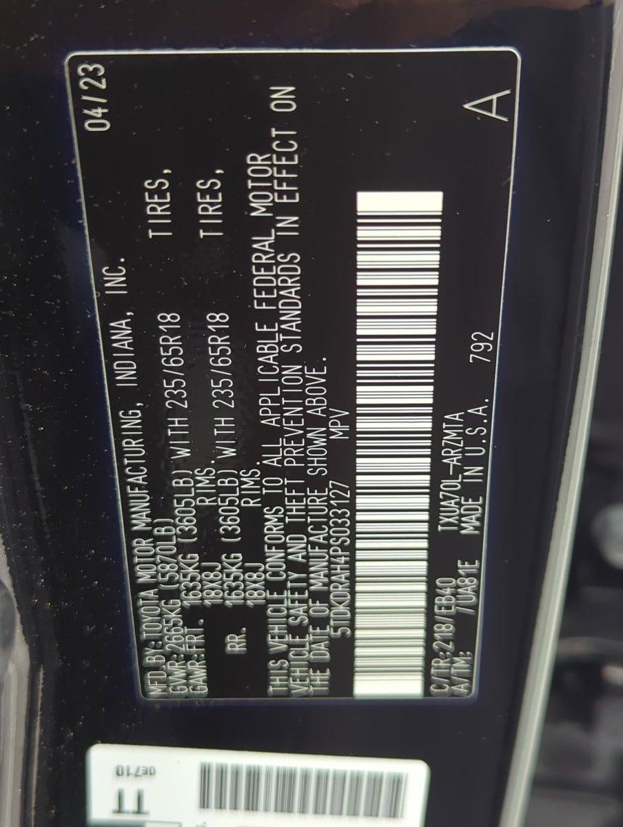 2023 Toyota Highlander XLE FWD (Natl)