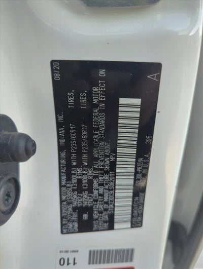 2020 Toyota Sienna LE FWD 8-Passenger (Natl)