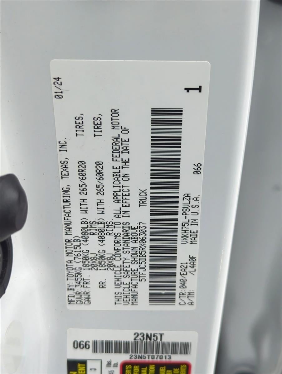 2024 Toyota Tundra 4WD 4WD Limited Hybrid CrewMax 5.5' Bed (Natl)