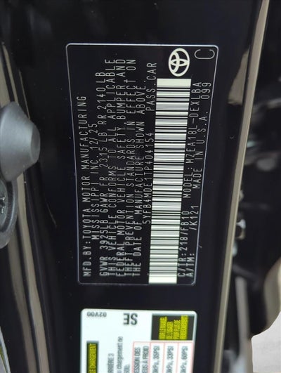 2026 Toyota Corolla LE CVT (Natl)