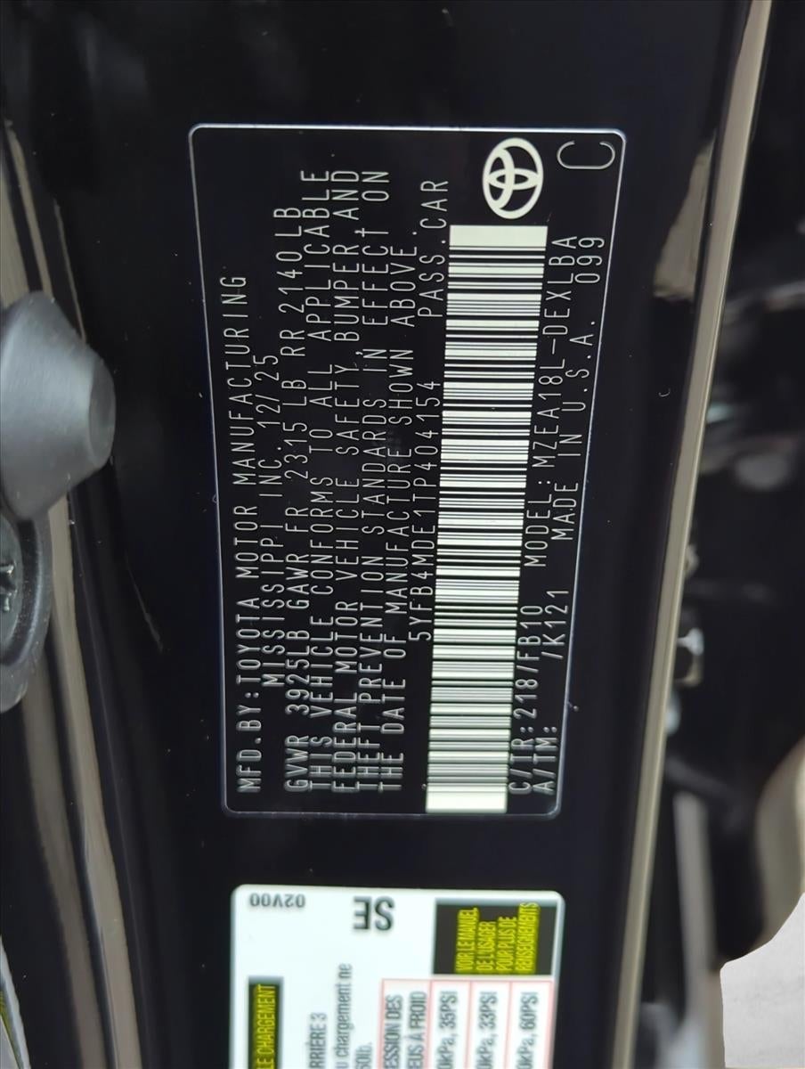 2026 Toyota Corolla LE CVT (Natl)