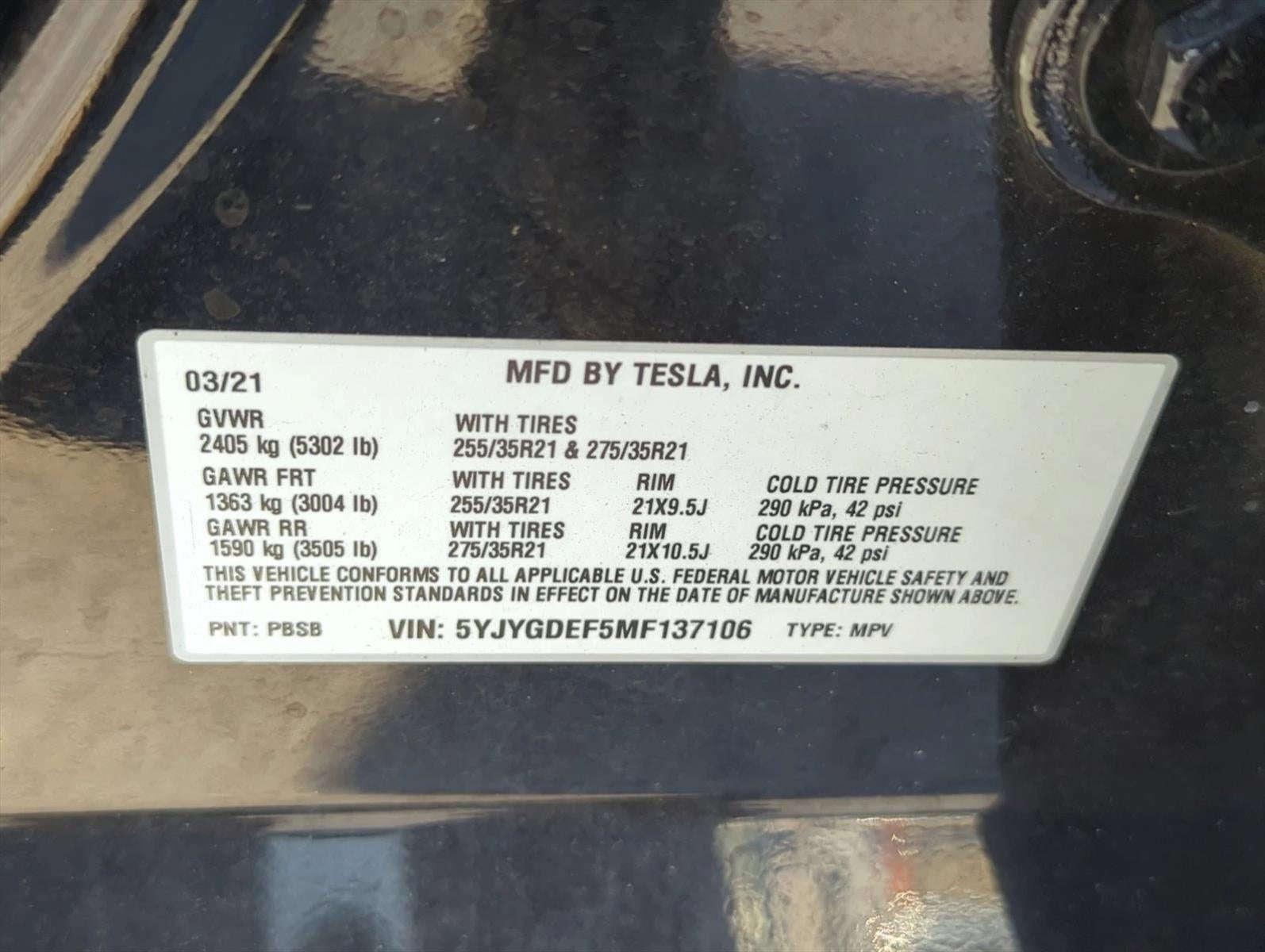 2021 Tesla Model Y Performance AWD