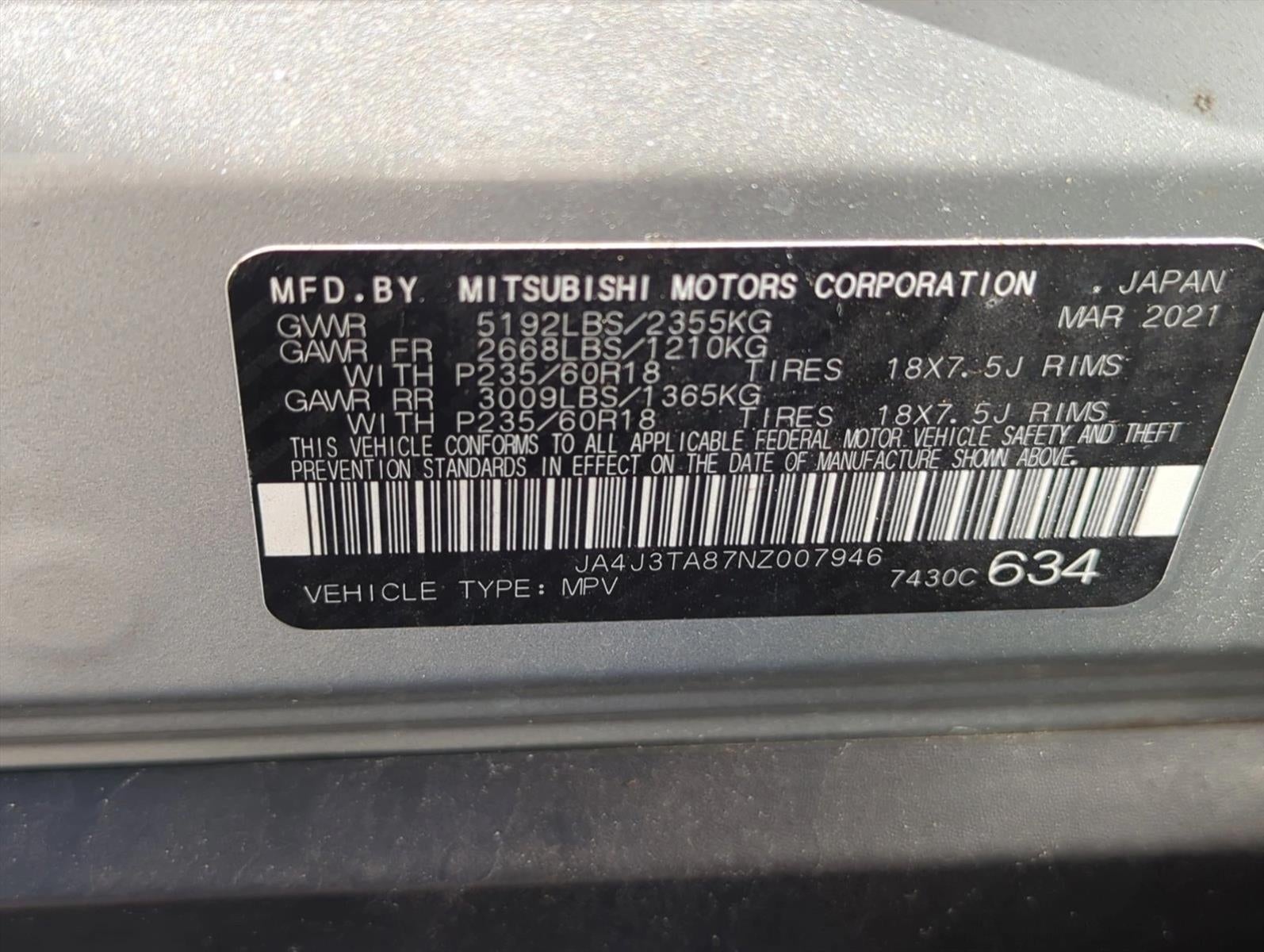 2022 Mitsubishi Outlander ES FWD