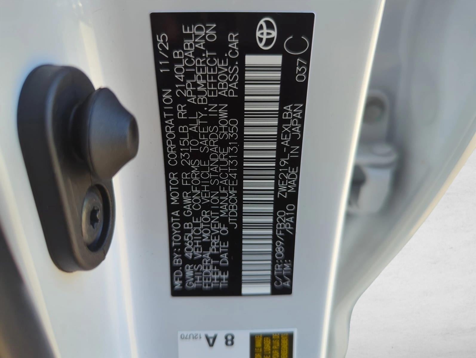 2026 Toyota Corolla Hybrid LE FWD (Natl)