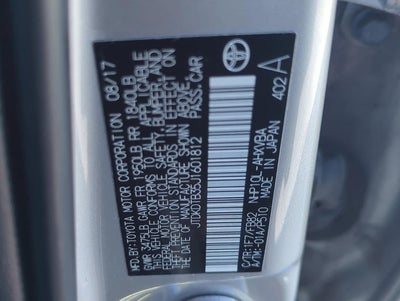 2018 Toyota Prius c Two (GS)