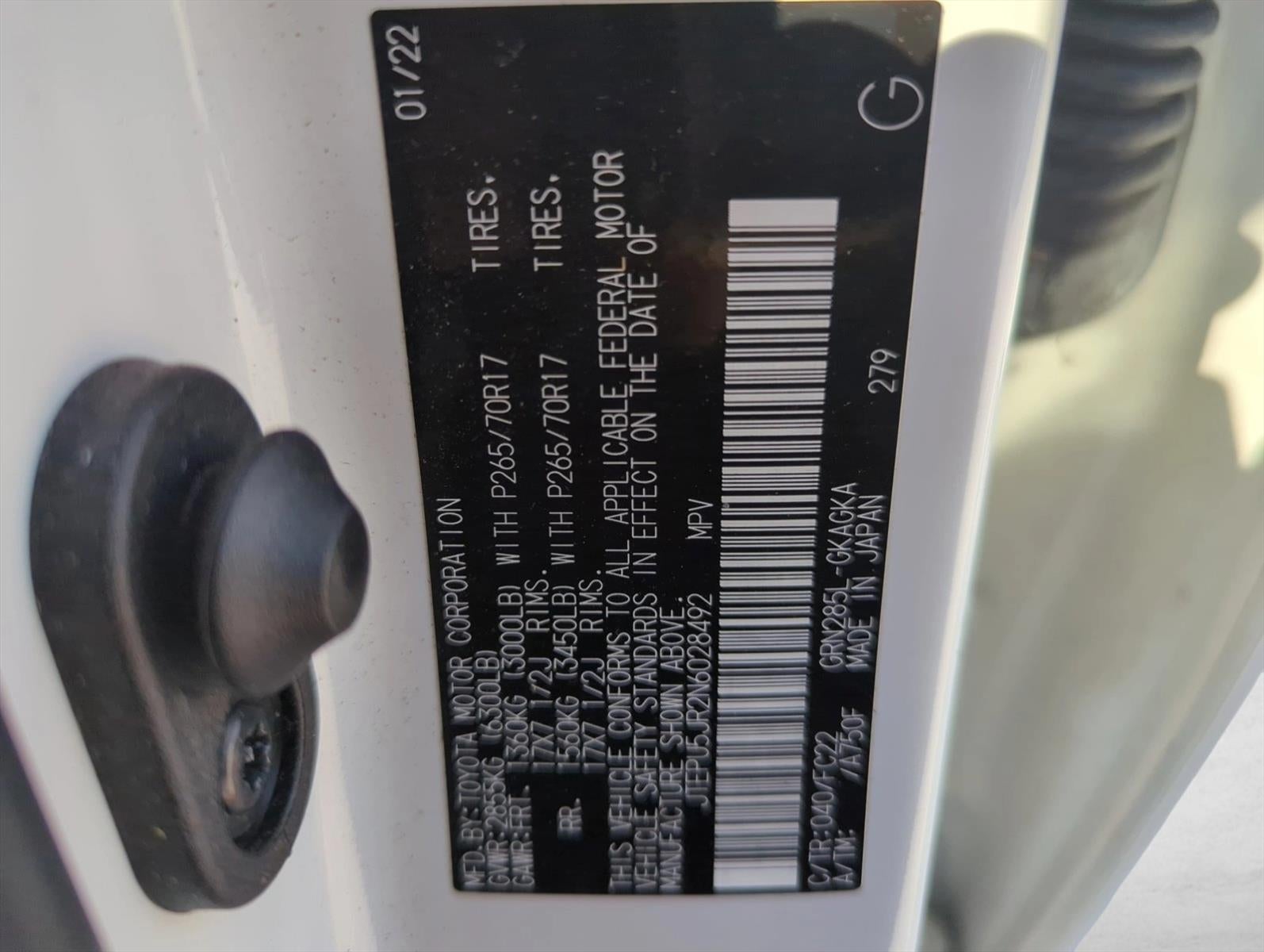 2022 Toyota 4Runner TRD Off Road 4WD (Natl)