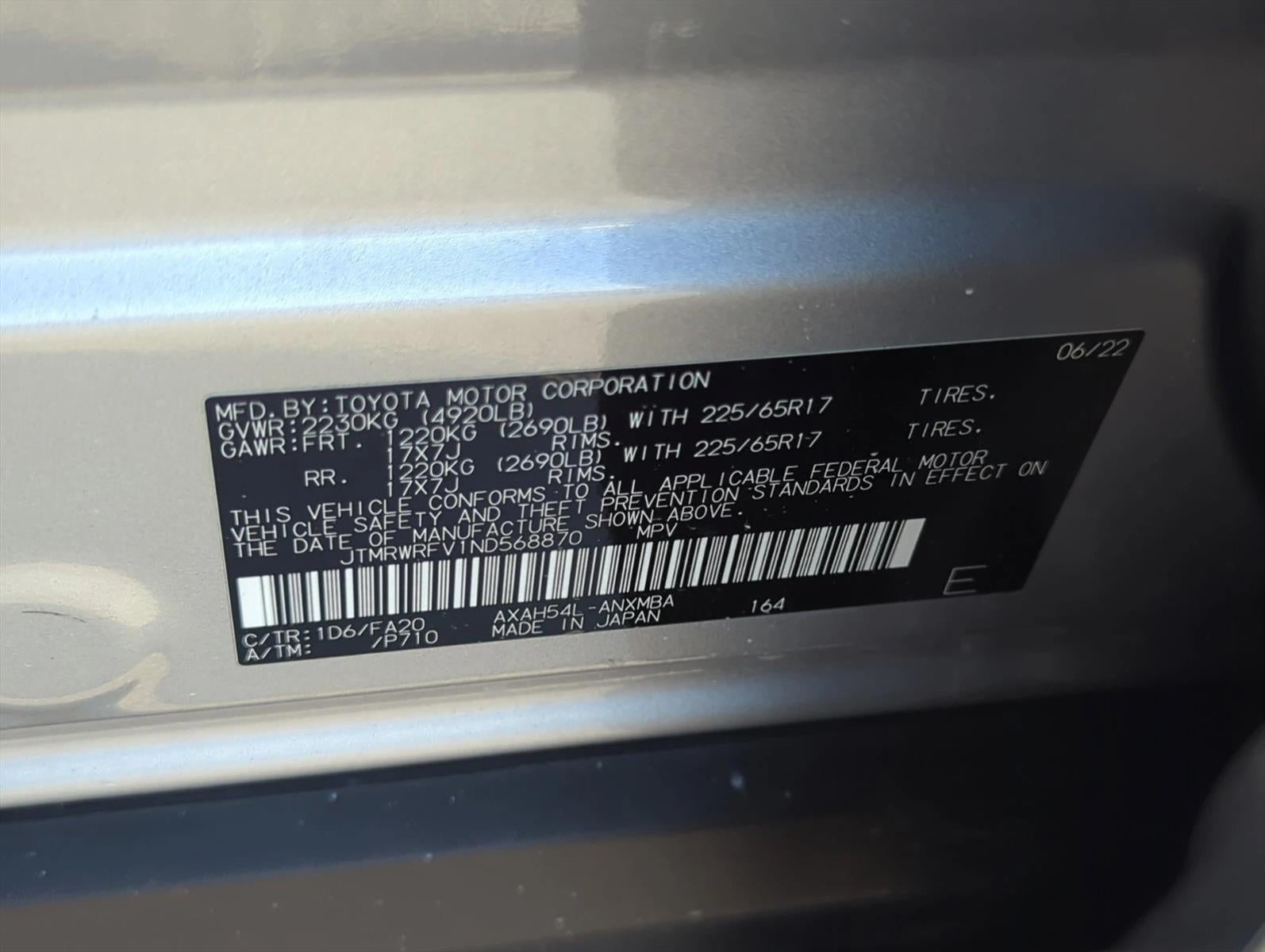 2022 Toyota RAV4 Hybrid XLE AWD (Natl)