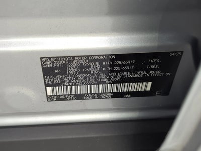 2025 Toyota RAV4 Hybrid XLE AWD (Natl)