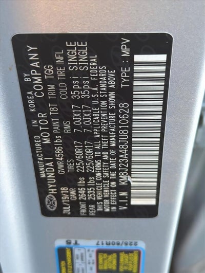 2018 Hyundai TUCSON SE FWD