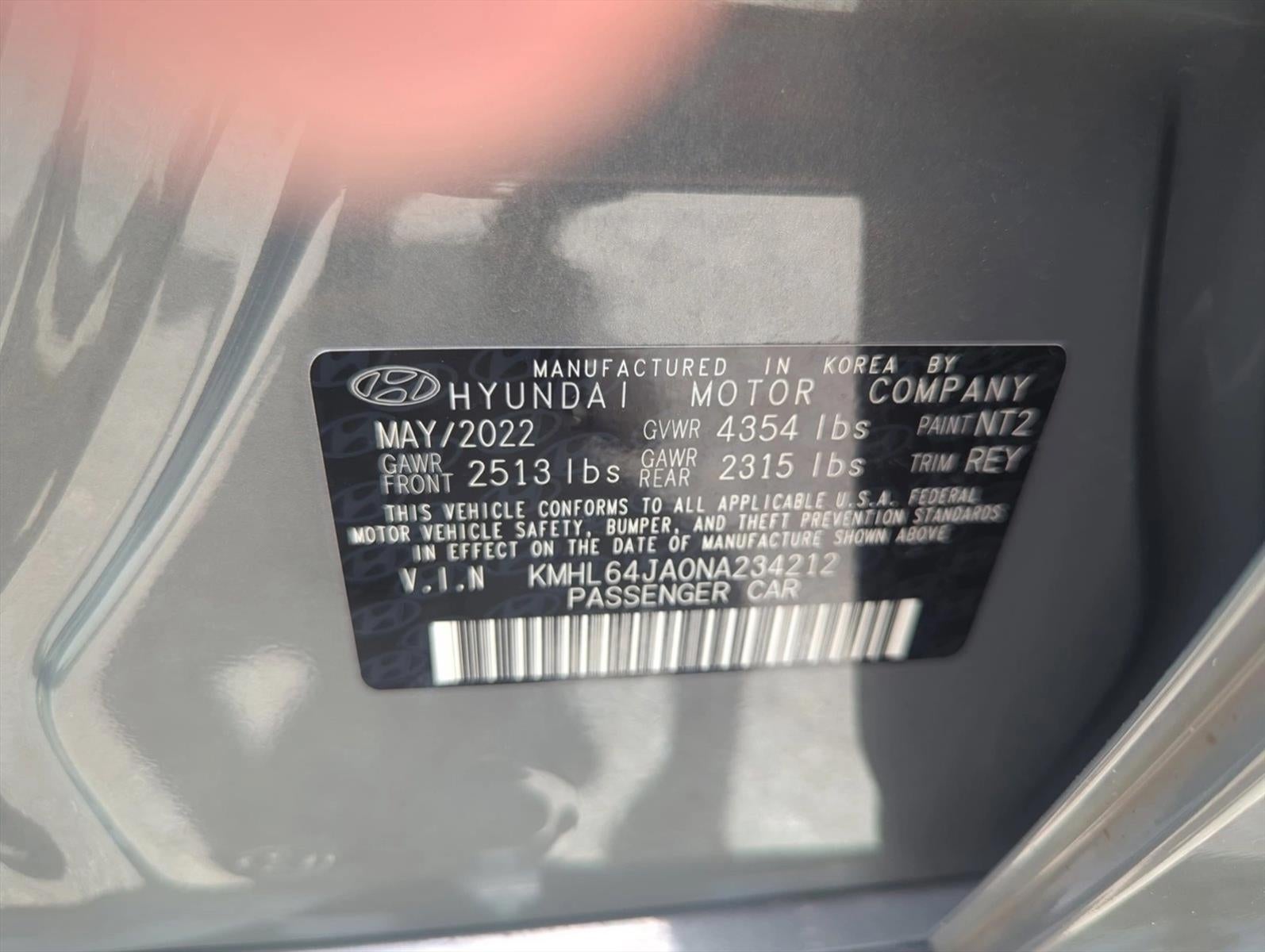 2022 Hyundai SONATA SEL 2.5L