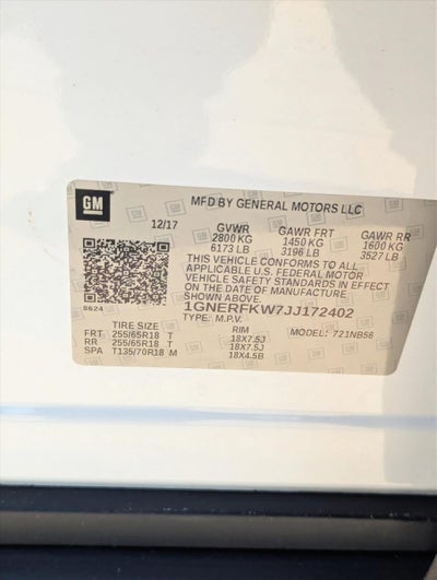 2018 Chevrolet Traverse FWD 1LS