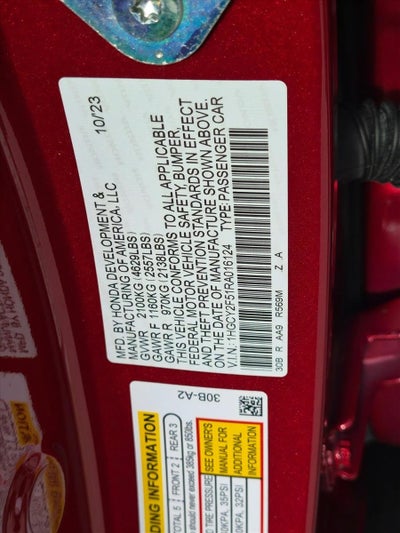 2024 Honda Accord Hybrid Sport Sedan