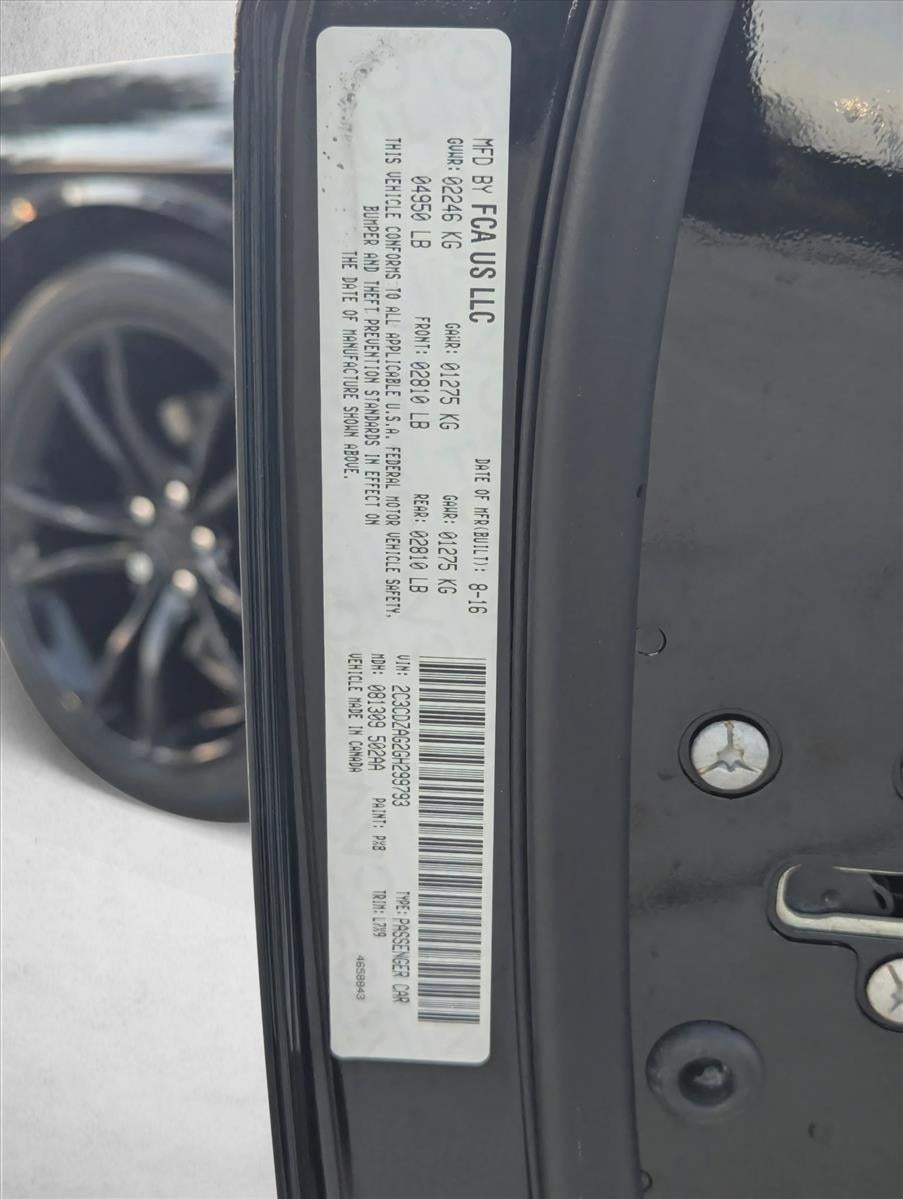 2016 Dodge Challenger 2dr Cpe SXT