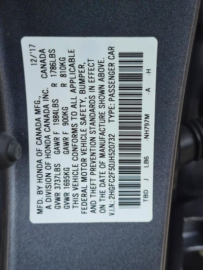 2018 Honda Civic Sedan LX CVT