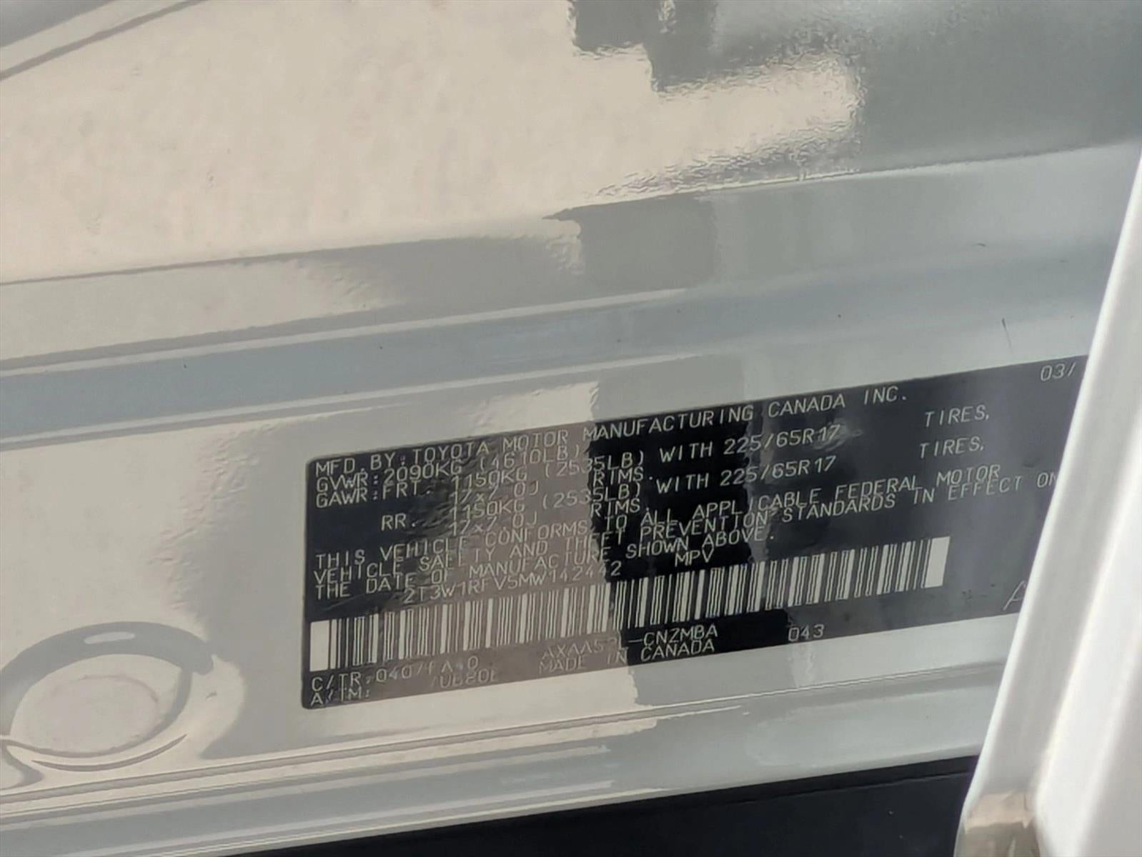 2021 Toyota RAV4 XLE FWD (GS)