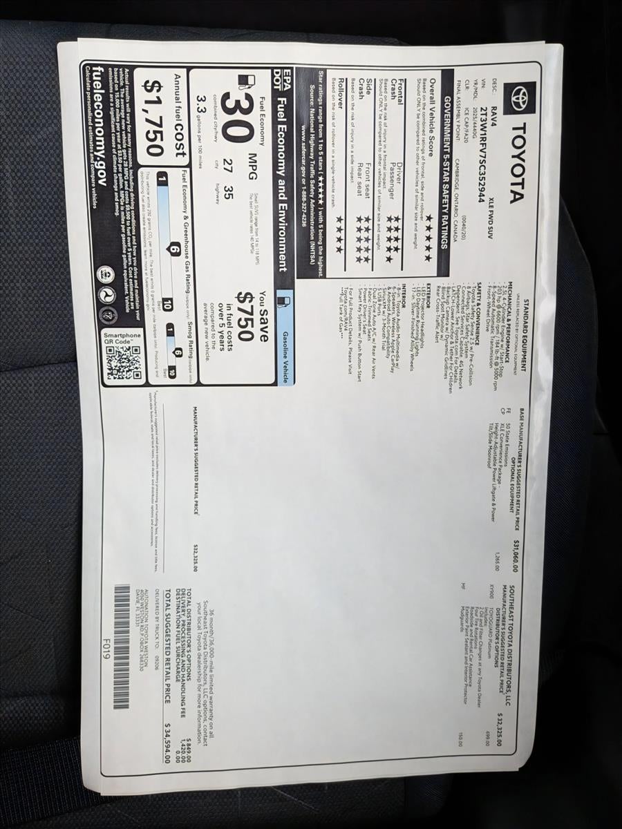 2025 Toyota RAV4 XLE FWD (GS)