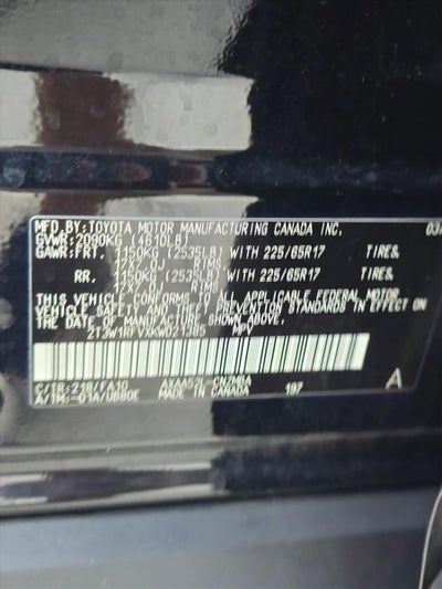 2019 Toyota RAV4 XLE FWD (GS)