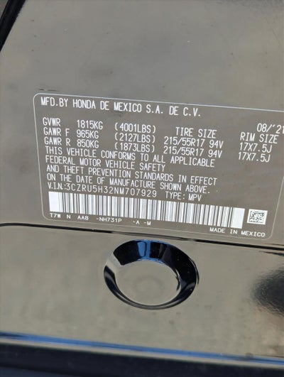 2022 Honda HR-V LX 2WD CVT