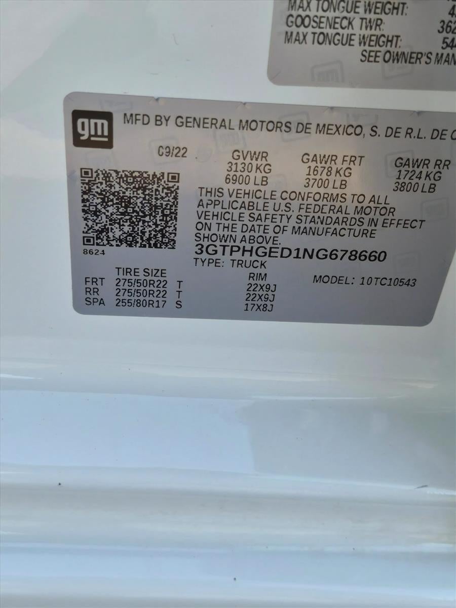2022 GMC Sierra 1500 Crew Cab Short Box 2-Wheel Drive Denali