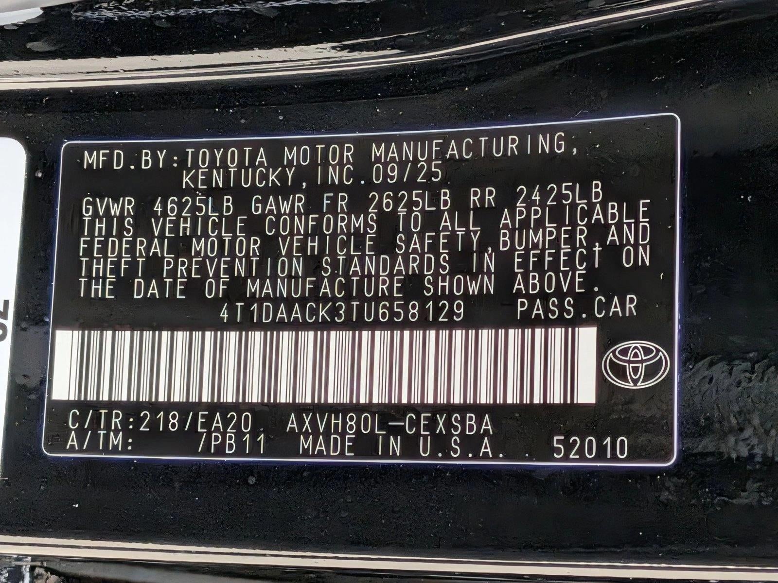 2026 Toyota Camry SE (SE)