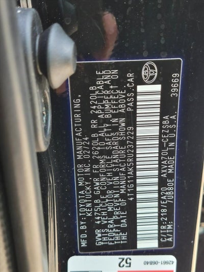 2024 Toyota Camry SE Auto (SE)