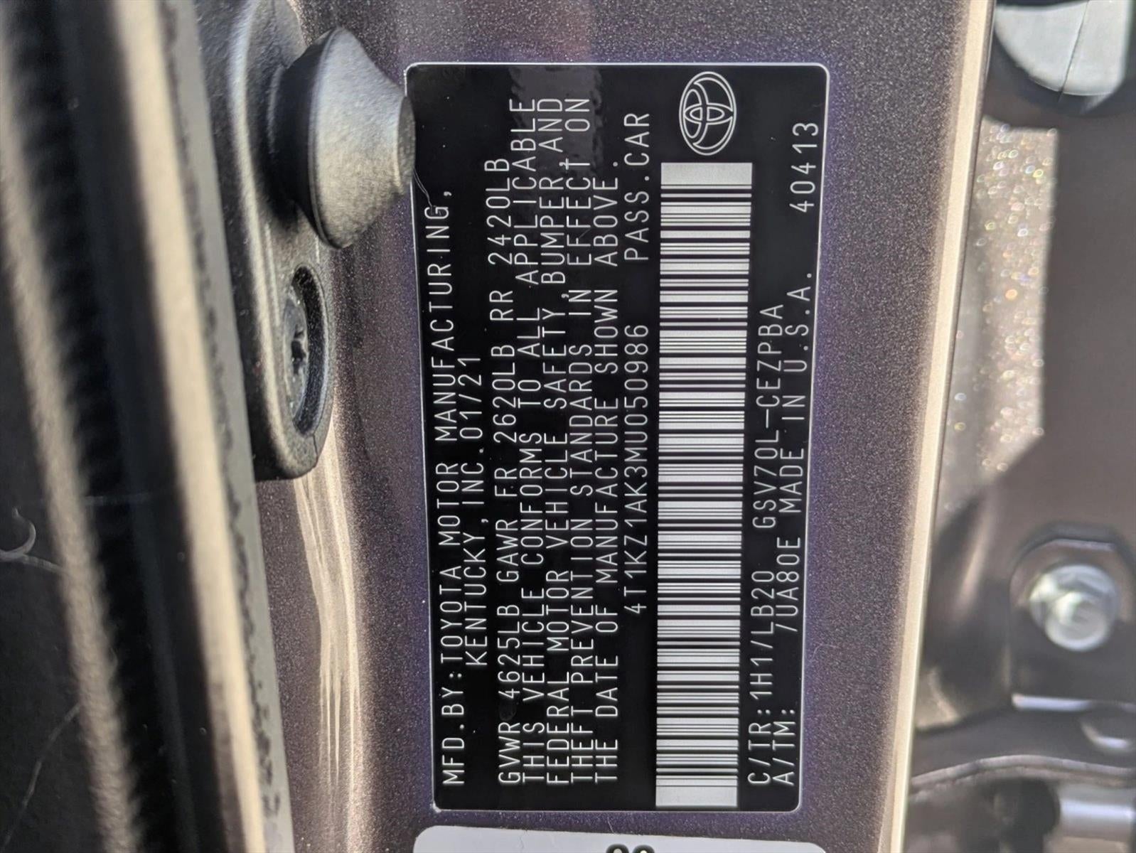 2021 Toyota Camry XSE V6 Auto (SE)