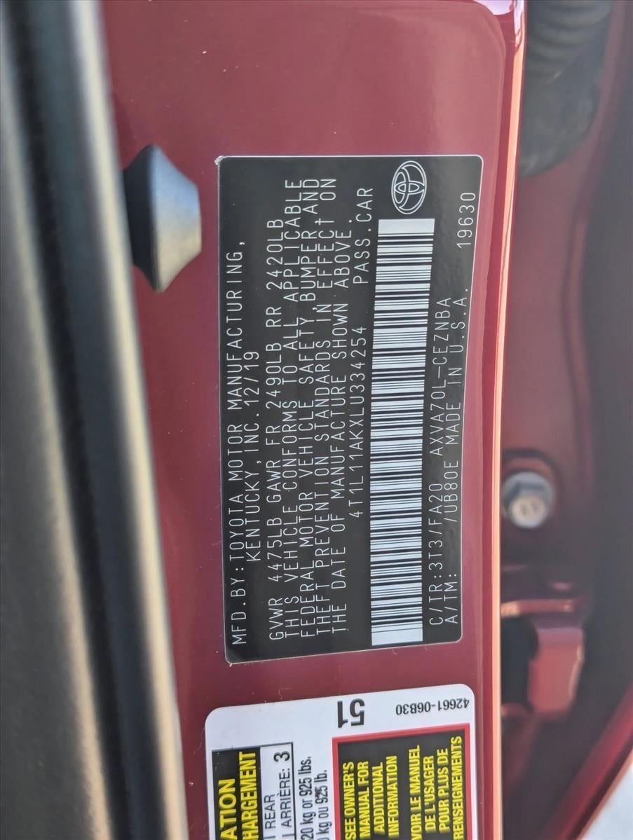 2020 Toyota Camry LE Auto (SE)