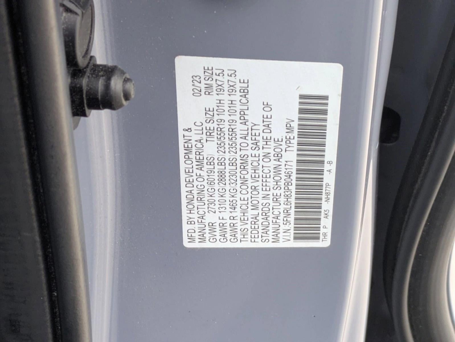 2023 Honda Odyssey Touring Auto