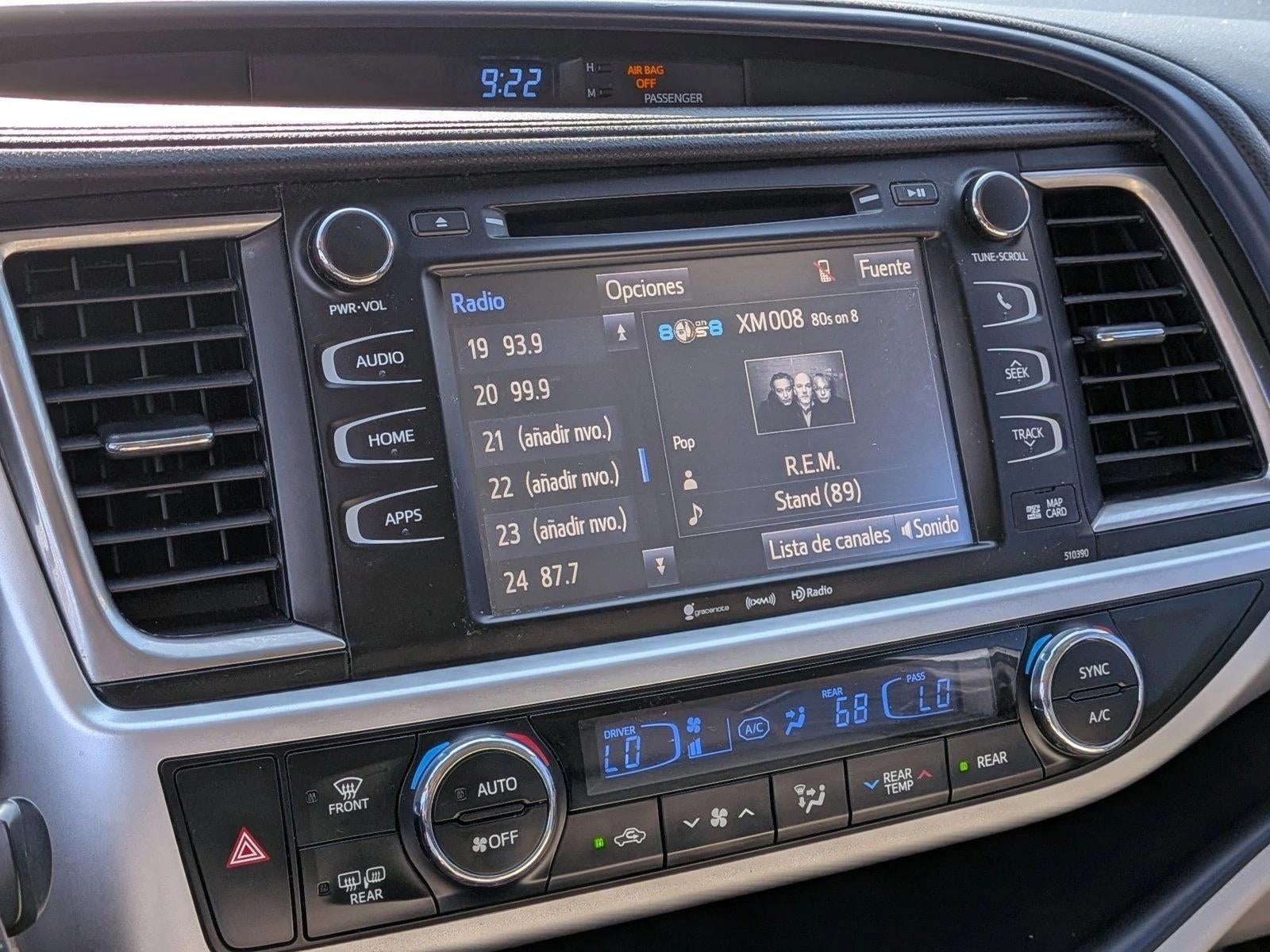 2019 Toyota Highlander XLE V6 FWD (Natl)