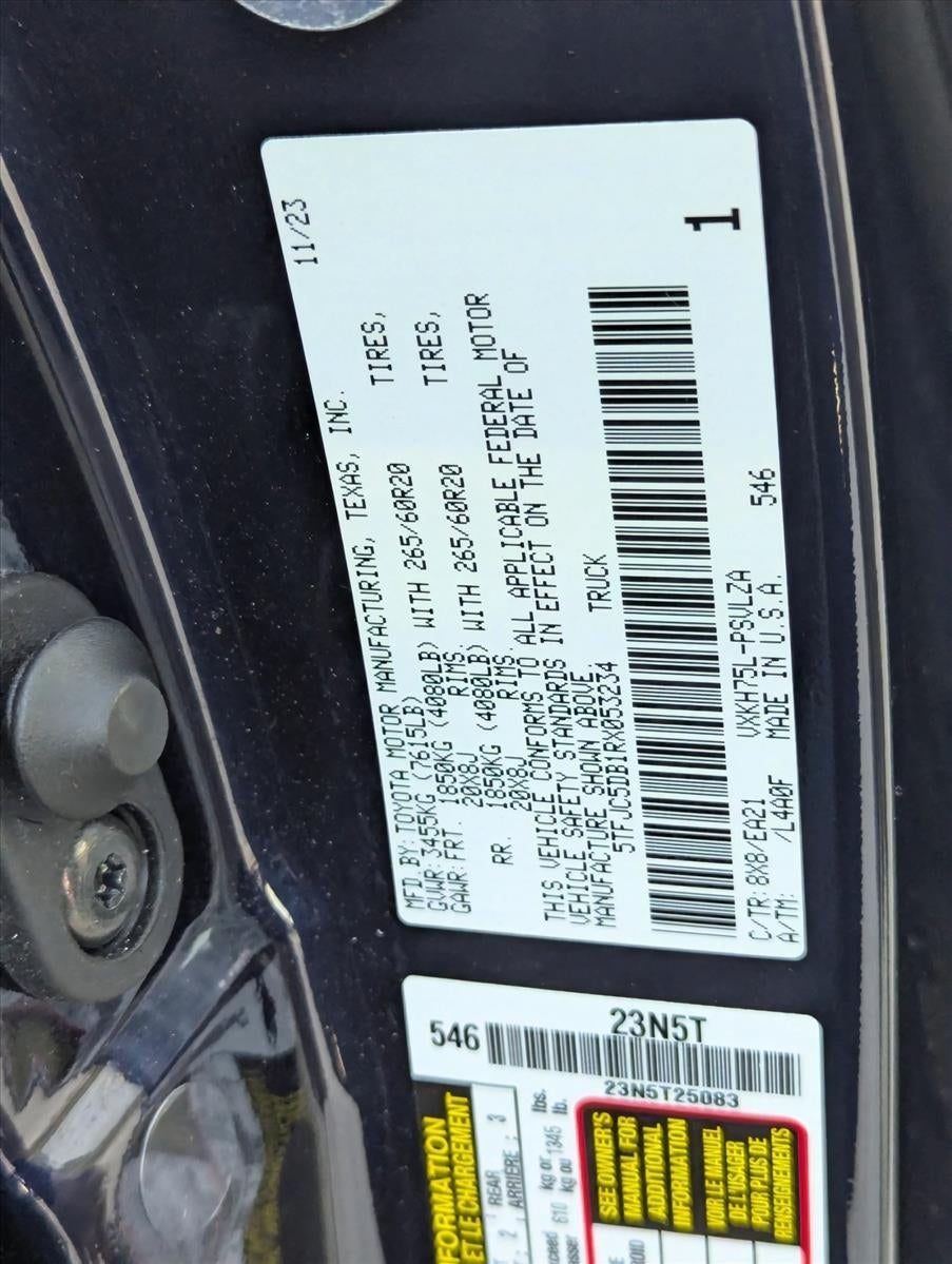 2024 Toyota Tundra 4WD 4WD Limited Hybrid CrewMax 5.5' Bed (Natl)