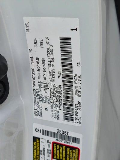 2023 Toyota Tundra 4WD 4WD Platinum Hybrid CrewMax 5.5' Bed (Natl)
