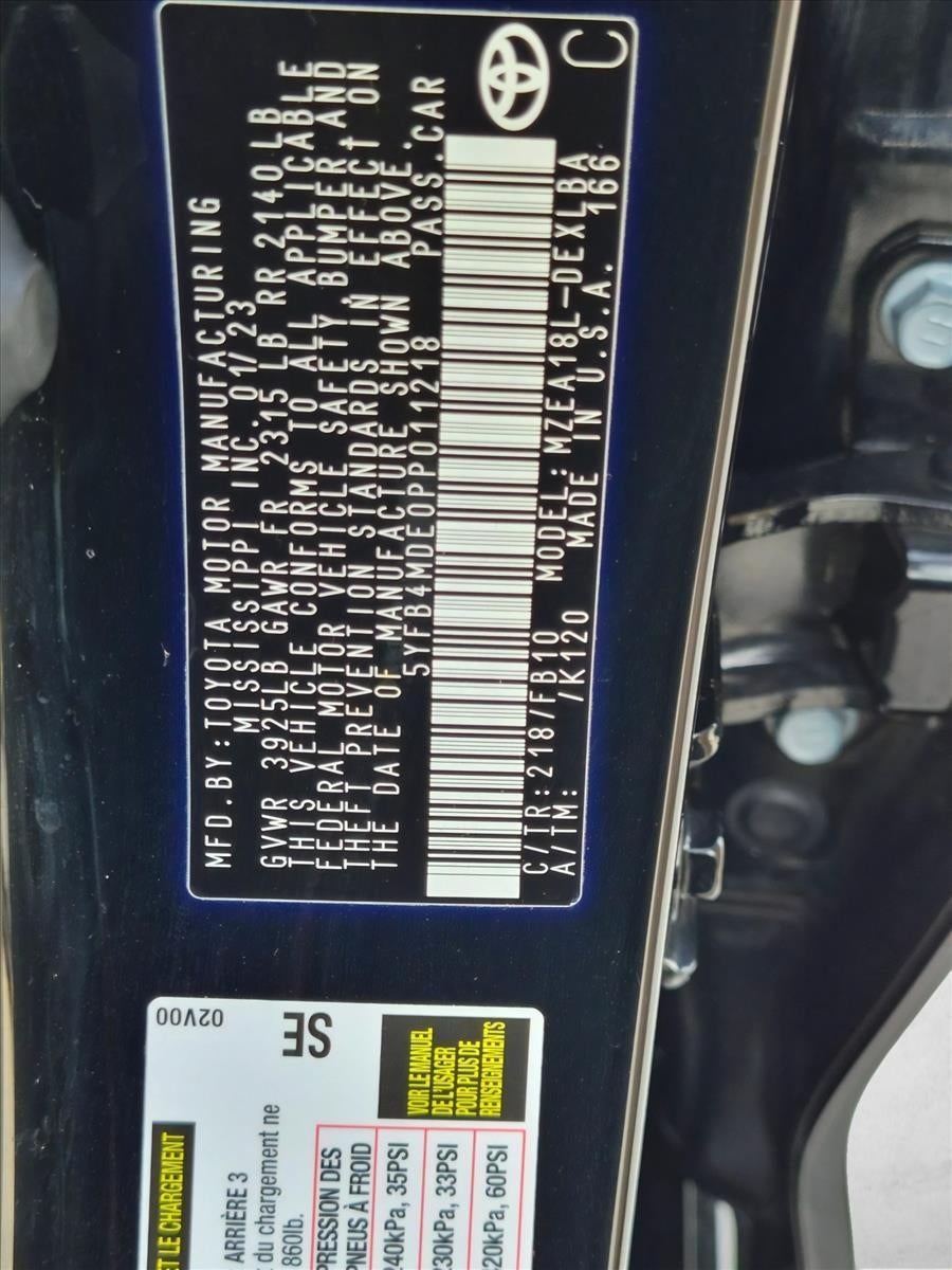 2023 Toyota Corolla LE CVT (Natl)
