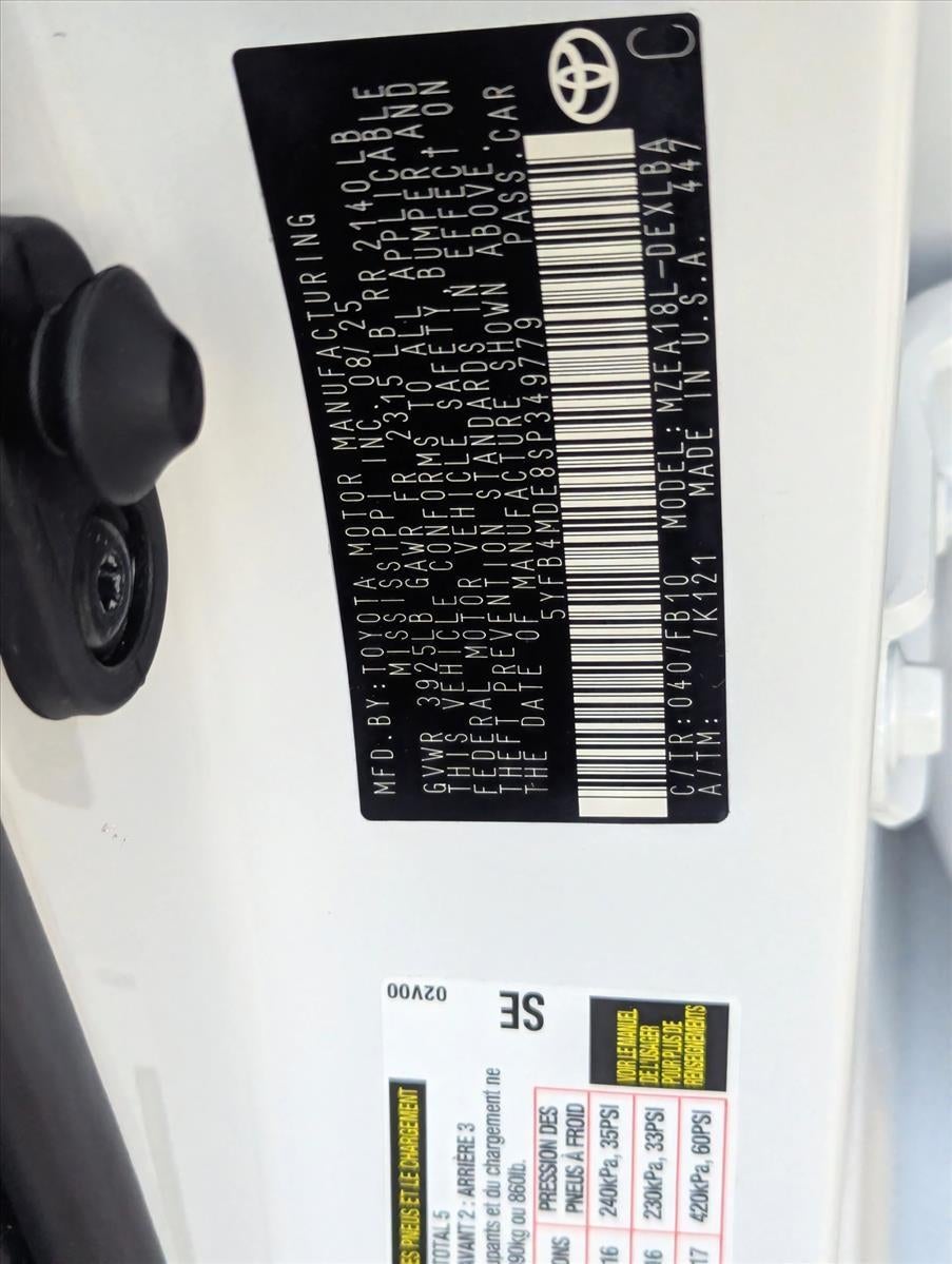 2025 Toyota Corolla LE CVT (Natl)