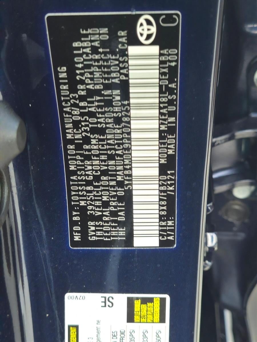 2023 Toyota Corolla LE CVT (Natl)