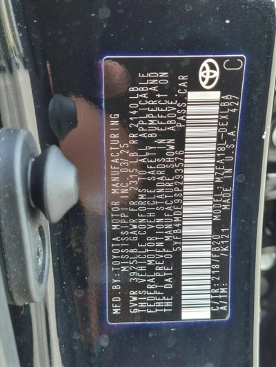 2025 Toyota Corolla LE CVT (Natl)