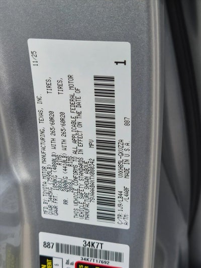 2026 Toyota Sequoia 1794 Edition 4WD (Natl)