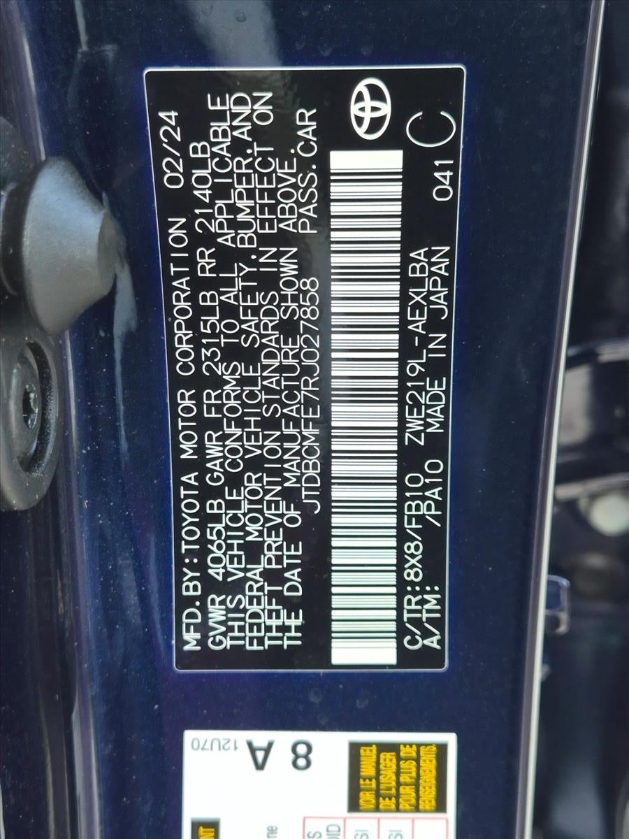 2024 Toyota Corolla Hybrid LE FWD (Natl)