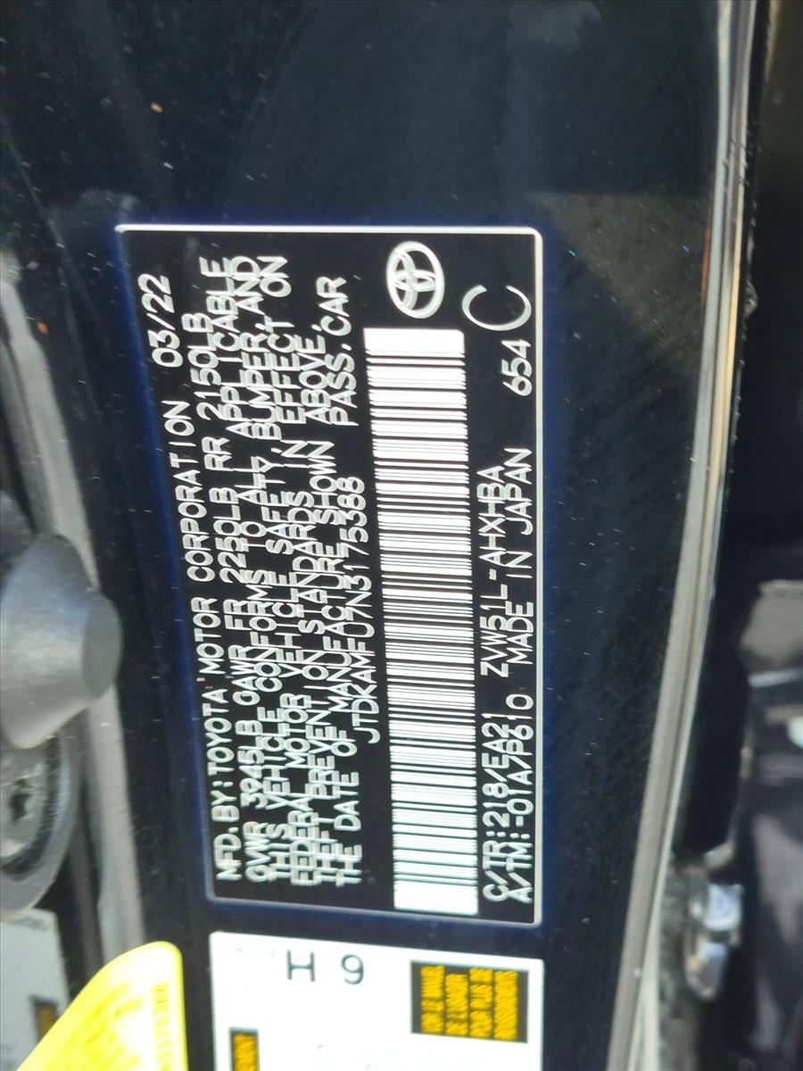 2022 Toyota Prius Limited (Natl)