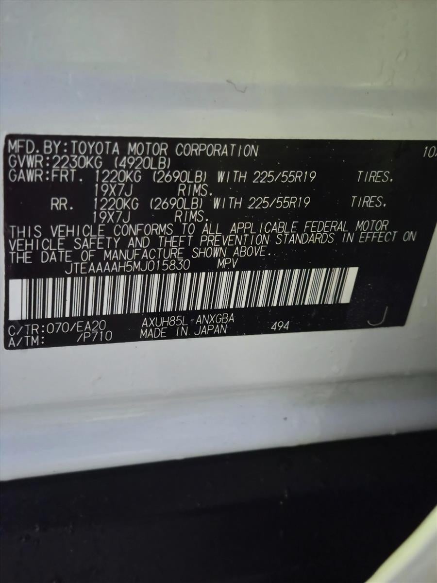 2021 Toyota Venza XLE AWD (SE)
