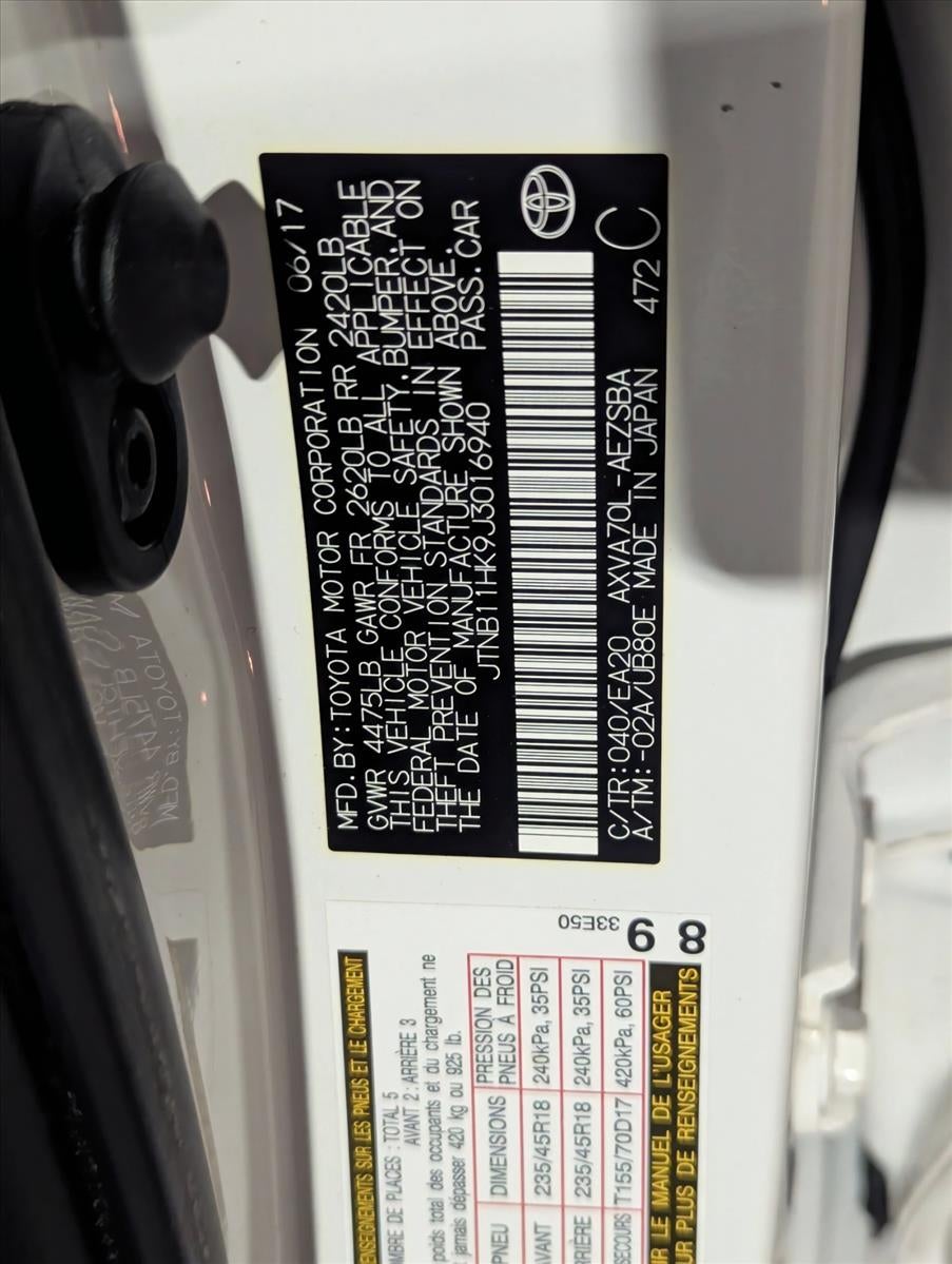 2018 Toyota Camry SE Auto (SE)