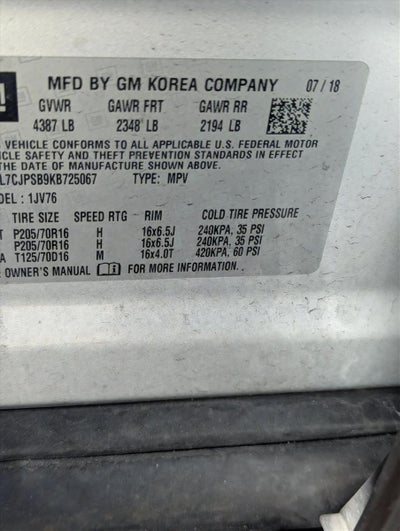 2019 Chevrolet Trax AWD 4dr LT