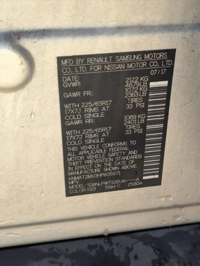 2017 Nissan Rogue 2017.5 AWD S