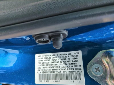 2015 Honda Civic Sedan LX CVT