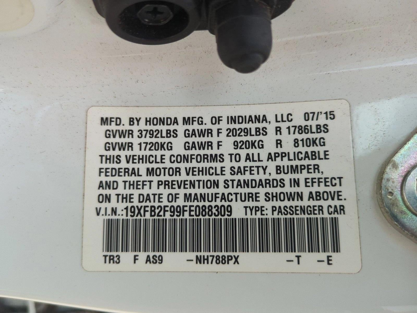 2015 Honda Civic Sedan EX-L CVT
