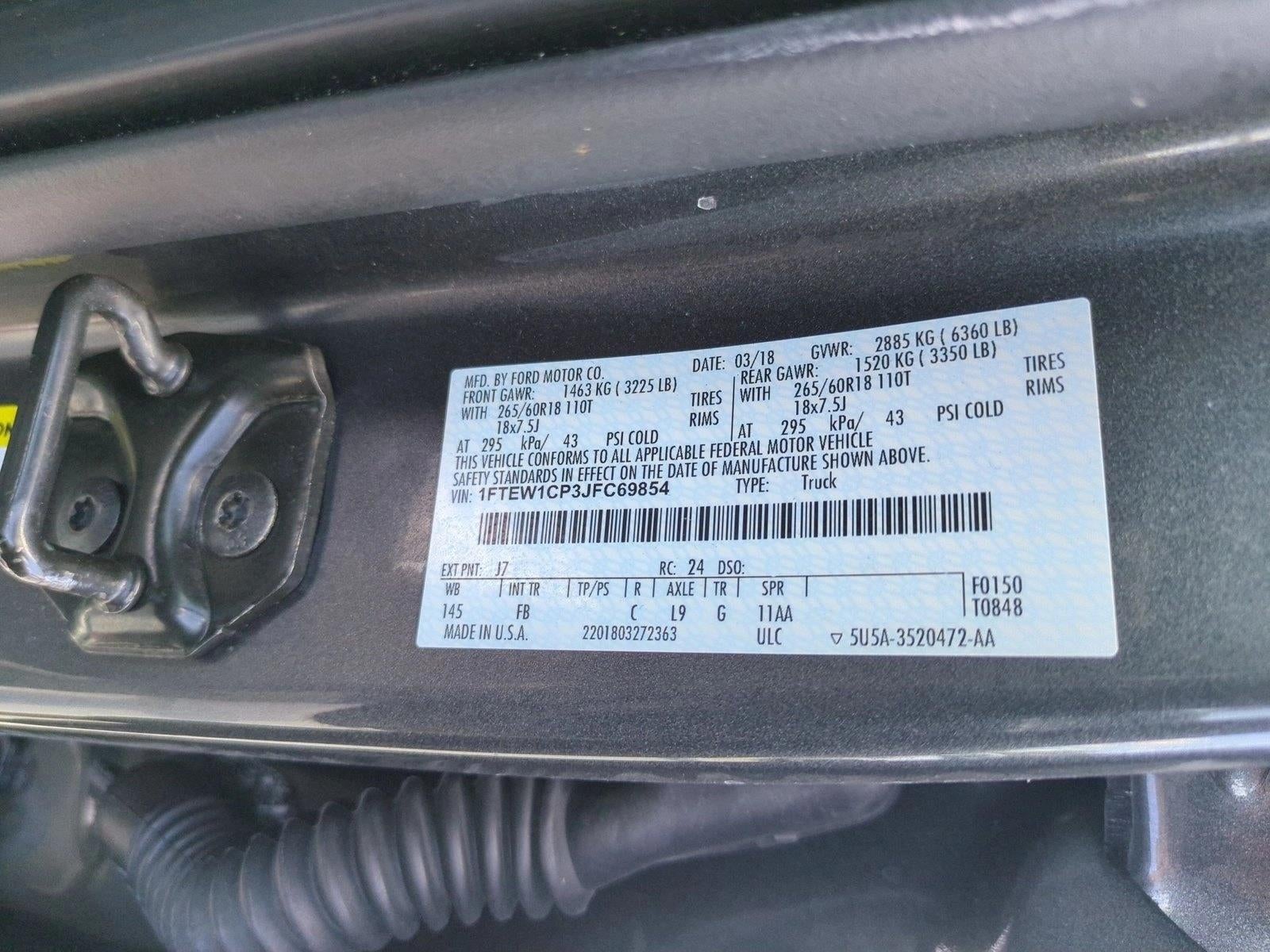 2018 Ford F-150 XLT 2WD SuperCrew 5.5' Box