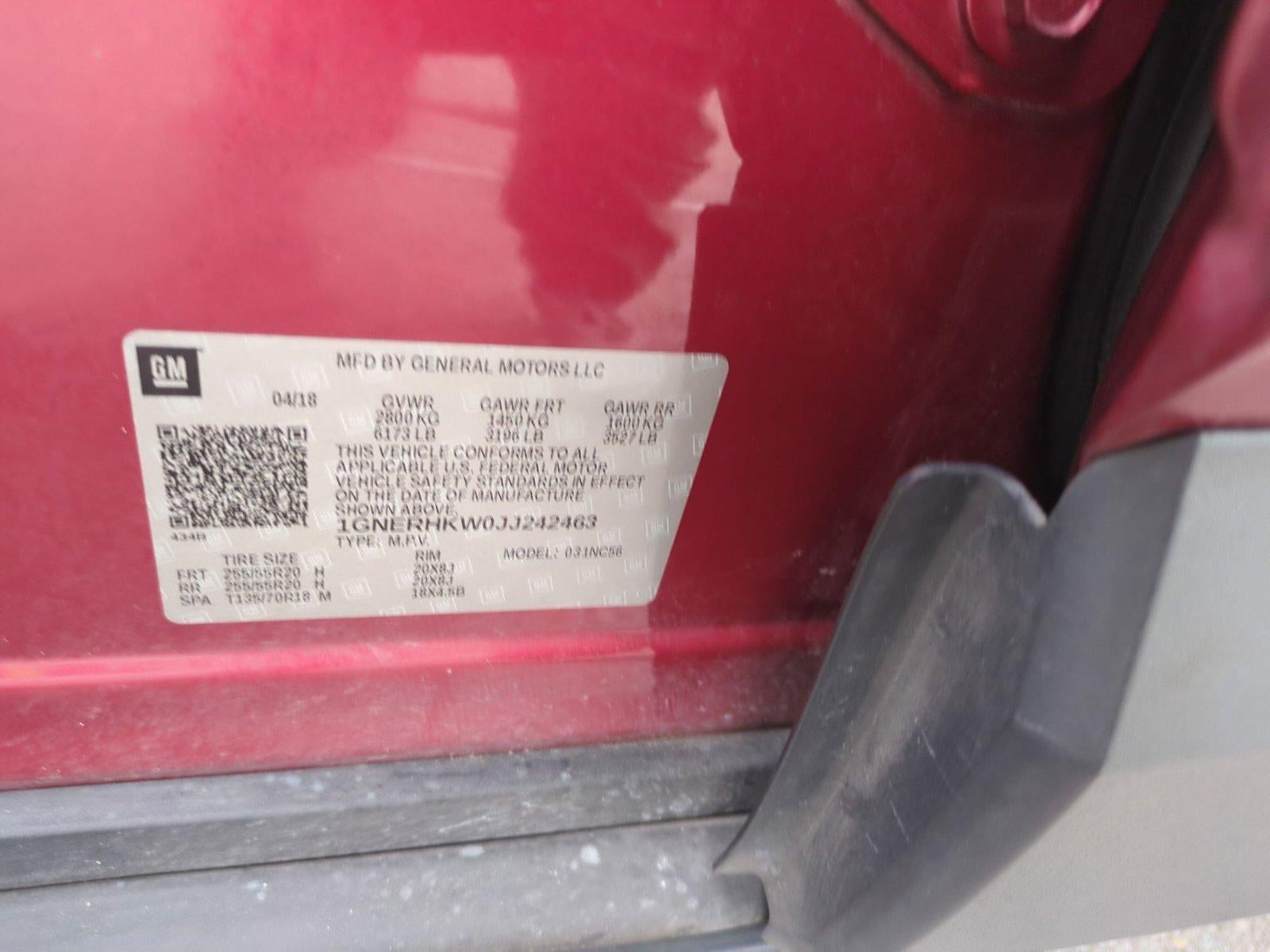 2018 Chevrolet Traverse FWD 3LT