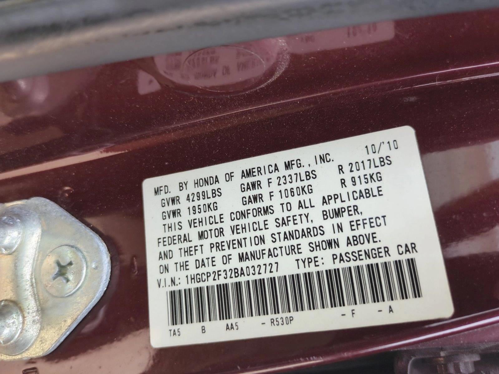 2011 Honda Accord Sedan LX Automatic