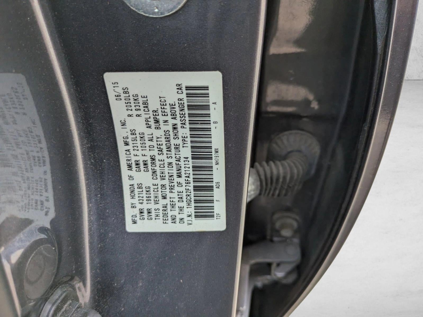 2015 Honda Accord Sedan EX CVT PZEV