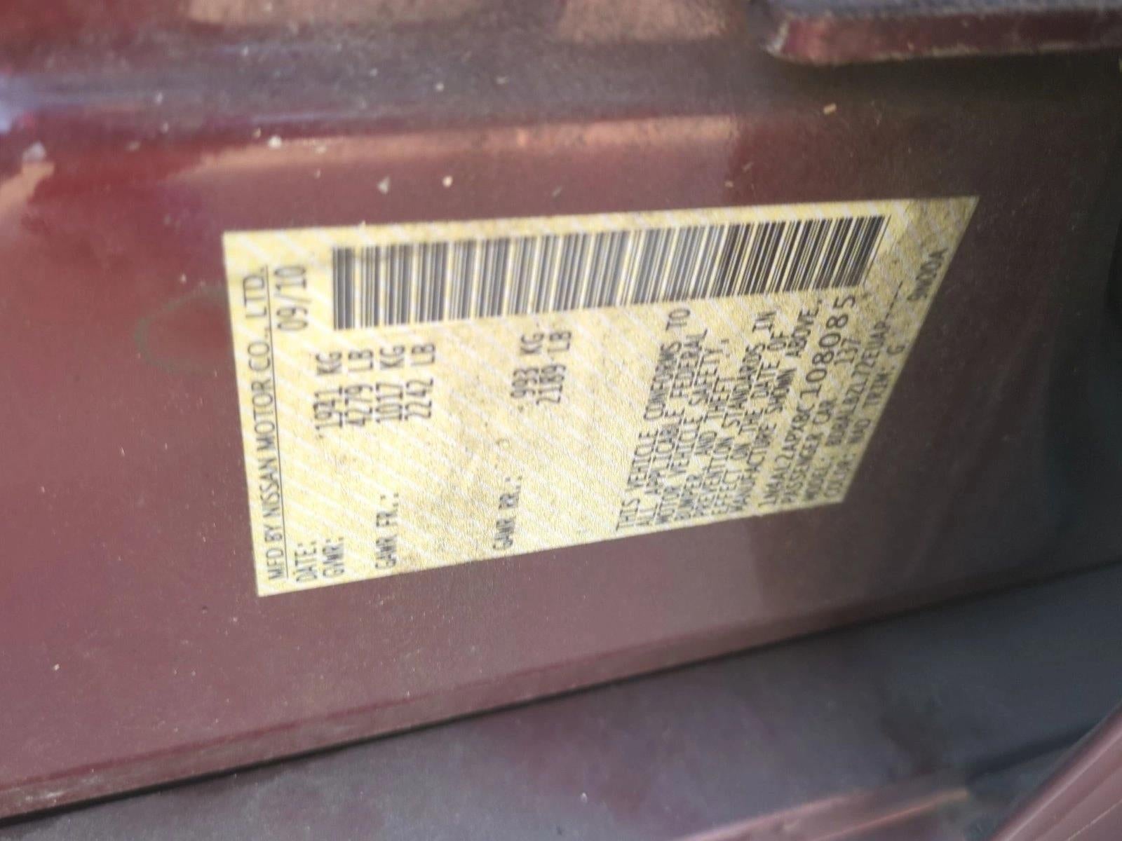 2011 Nissan Altima 4dr Sdn I4 CVT 2.5 S